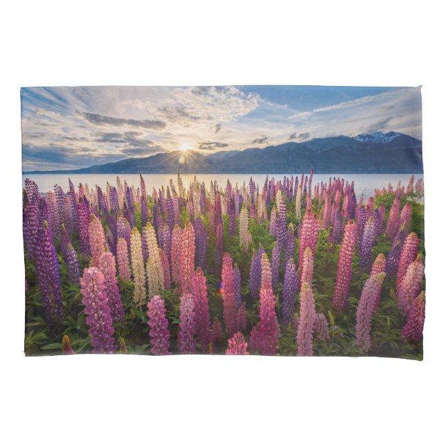 Flowers | Lupines New Zealand Pillowcase (Front)