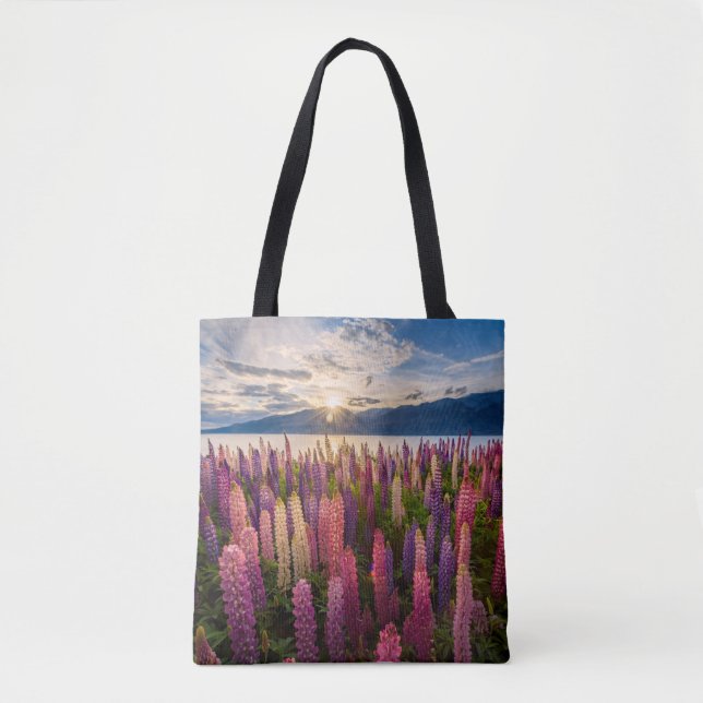 Flowers | Lupines New Zealand Tote Bag (Front)