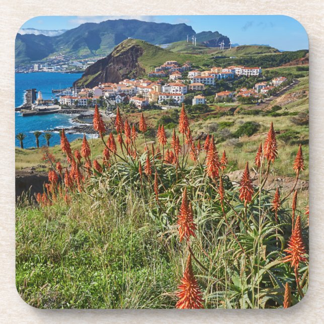 Flowers | Madeira Island Portugal Coaster (Front)