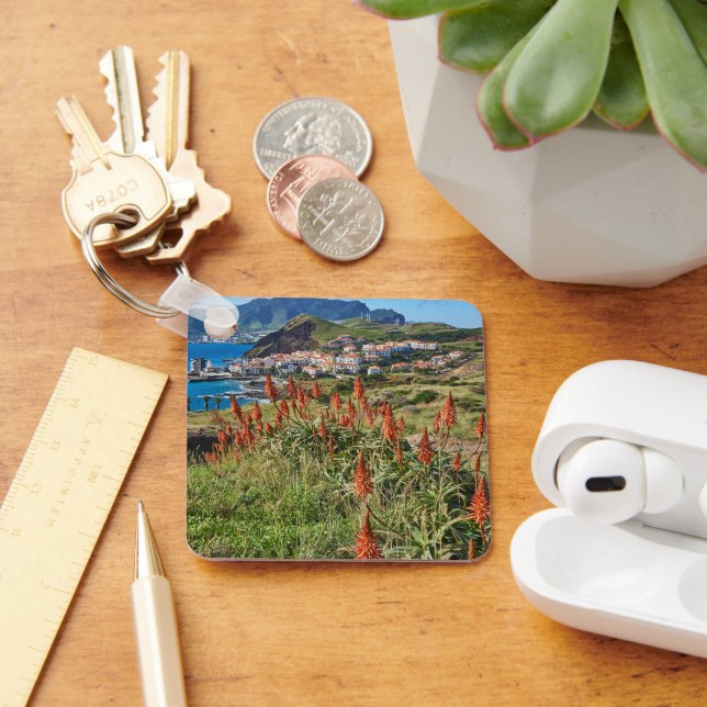 Flowers | Madeira Island Portugal Key Ring (Desk)