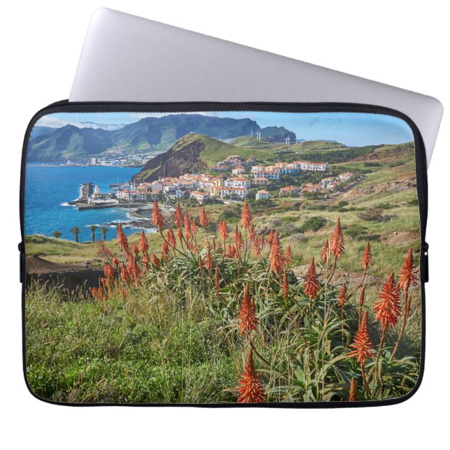 Flowers | Madeira Island Portugal Laptop Sleeve (Front)