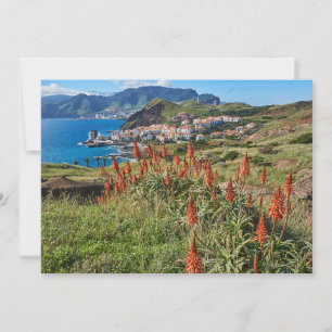 Flowers Madeira Island Portugal Thank You Card