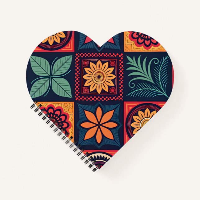 Flowers Magic Pattern Notebook (Front)