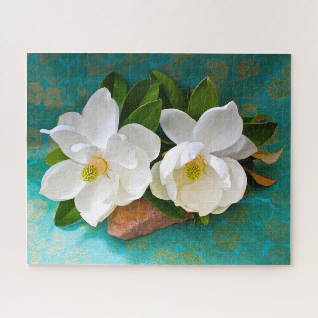 Flowers | Magnolia Flower Jigsaw Puzzle (Horizontal)