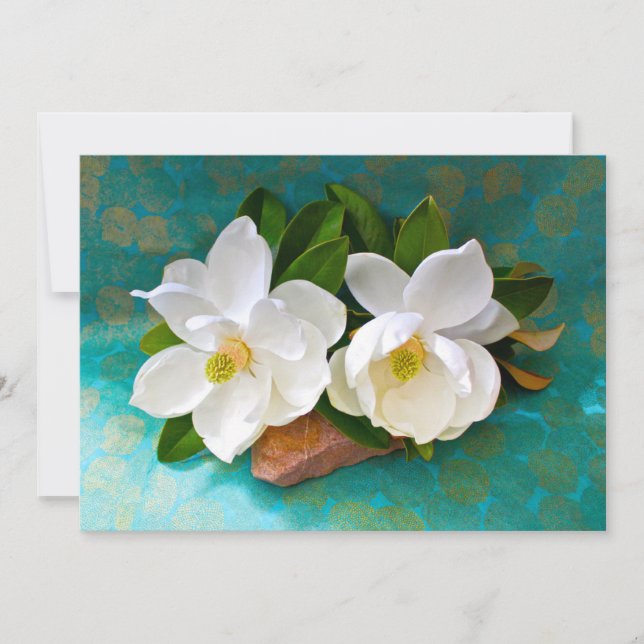 Flowers | Magnolia Flower Thank You Card (Front)