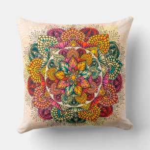 Flowers mandala cushion