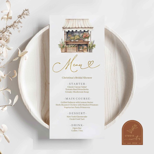Flower's Market Bridal Shower Menu (Creator Uploaded)