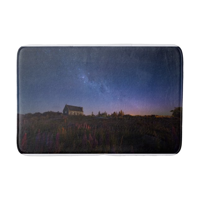 Flowers | Milky Way New Zealand Bath Mat (Front)