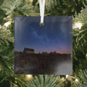 Flowers Milky Way New Zealand Glass Tree Decoration