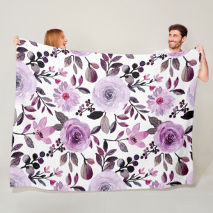 Flowers Modern and Fresh Pattern Fleece Blanket