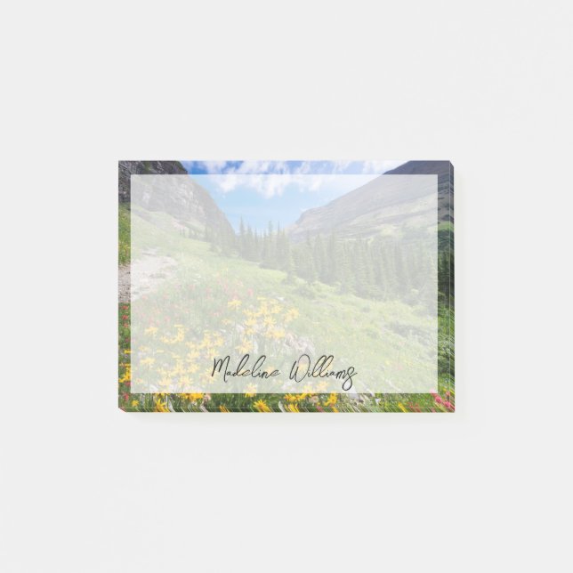 Flowers | Montana Flower Path Post-it Notes (Front)