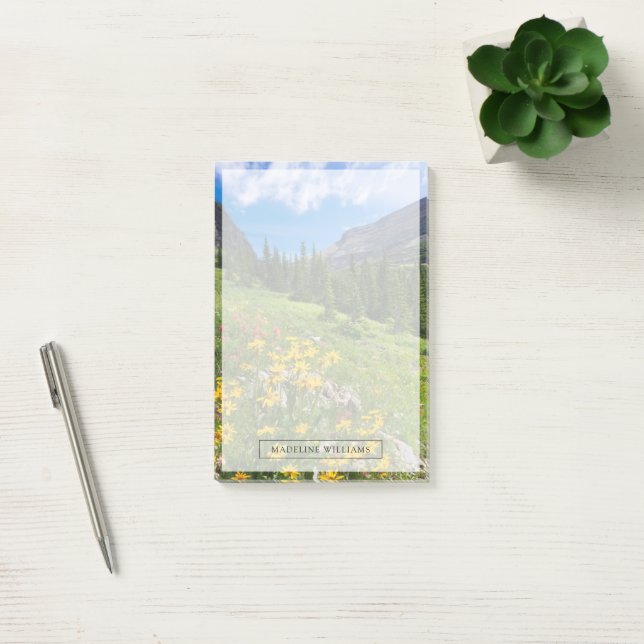 Flowers | Montana Flower Path Post-it Notes (Office)