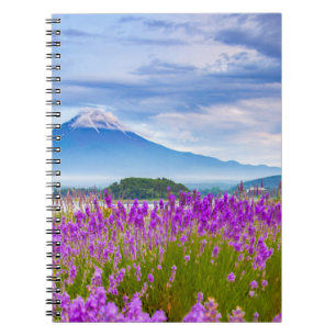 Flowers Mount Fugi Japan Notebook