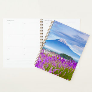 Flowers Mount Fugi Japan Planner