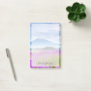 Flowers Mount Fugi Japan Post-it Notes