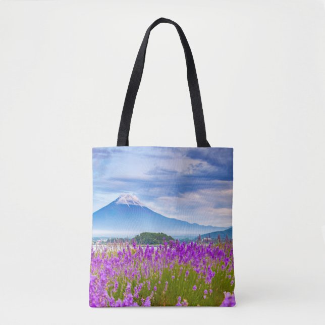 Flowers | Mount Fugi Japan Tote Bag (Front)