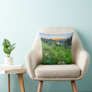 Flowers Mount Rainier National Park Cushion