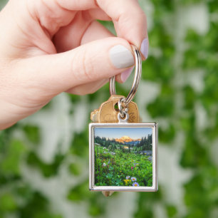 Flowers Mount Rainier National Park Key Ring