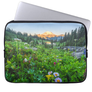 Flowers Mount Rainier National Park Laptop Sleeve