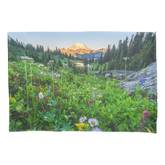 Flowers | Mount Rainier National Park Pillowcase (Front)