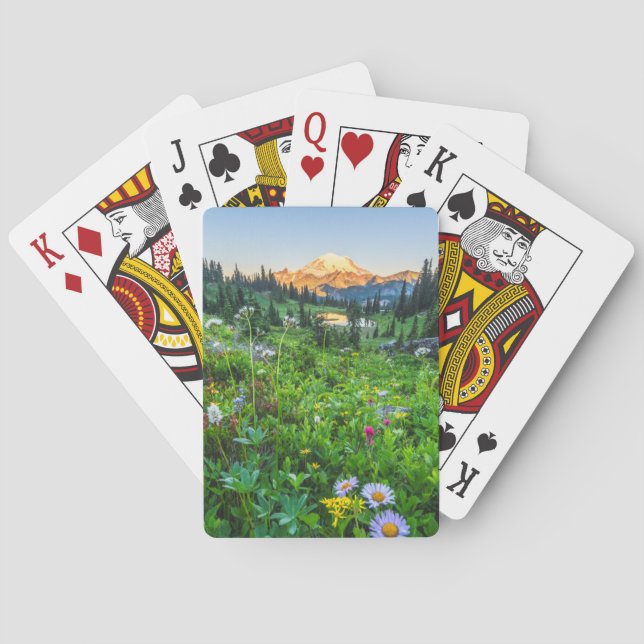 Flowers | Mount Rainier National Park Playing Cards (Back)