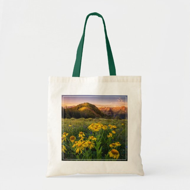 Flowers | Mountain Meadow Crested Butte Colorado Tote Bag (Front)