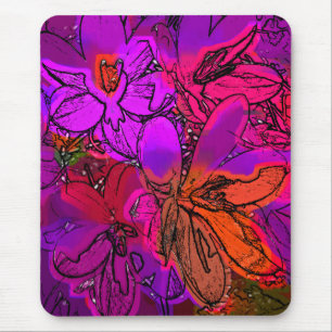 FLOWERS MOUSE PAD
