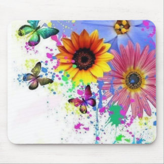 flowers mouse pad