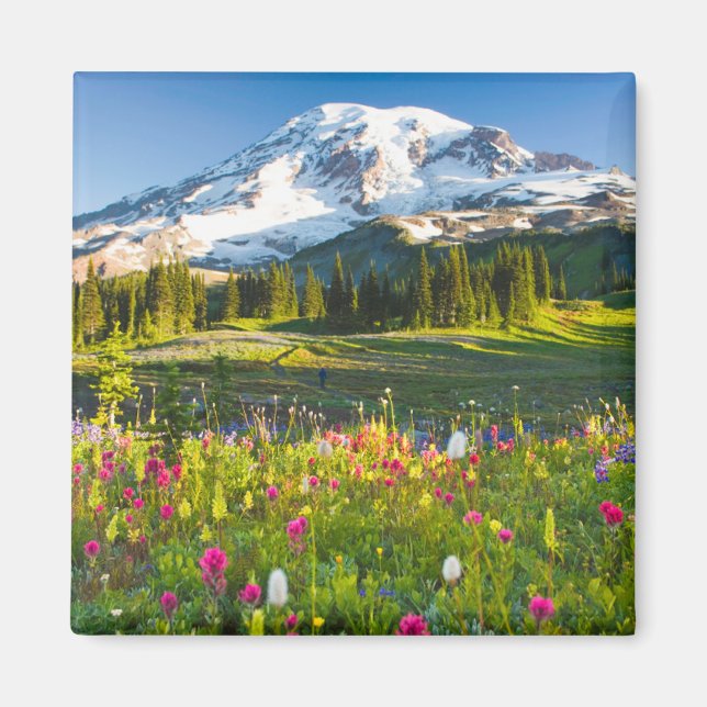 Flowers | Mt. Rainier Wildflowers Magnet (Front)