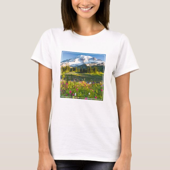 Flowers | Mt. Rainier Wildflowers T-Shirt (Front)