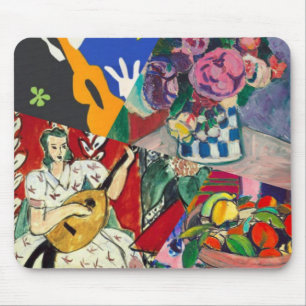 Flowers, music and beauty are present in Matisse p Mouse Pad