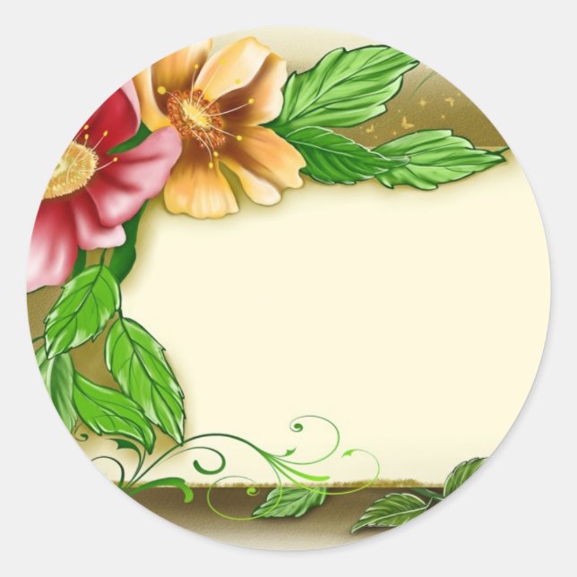 Flowers Name Tag (Front)