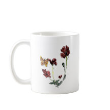 Flowers Nature Art Butterfly Poppy