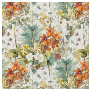Flowers nature art fabric
