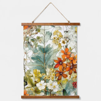 Flowers nature art  hanging tapestry