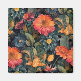 Flowers nature art  magnet