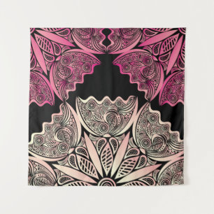 Flowers nature pattern, vintage illustration. tapestry