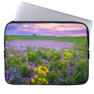 Flowers North Dakota Red River Valley Laptop Sleeve