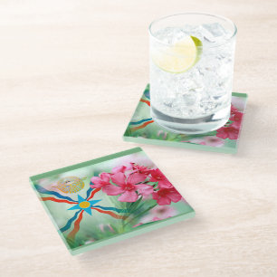 Flowers of Assyria Glass Coaster