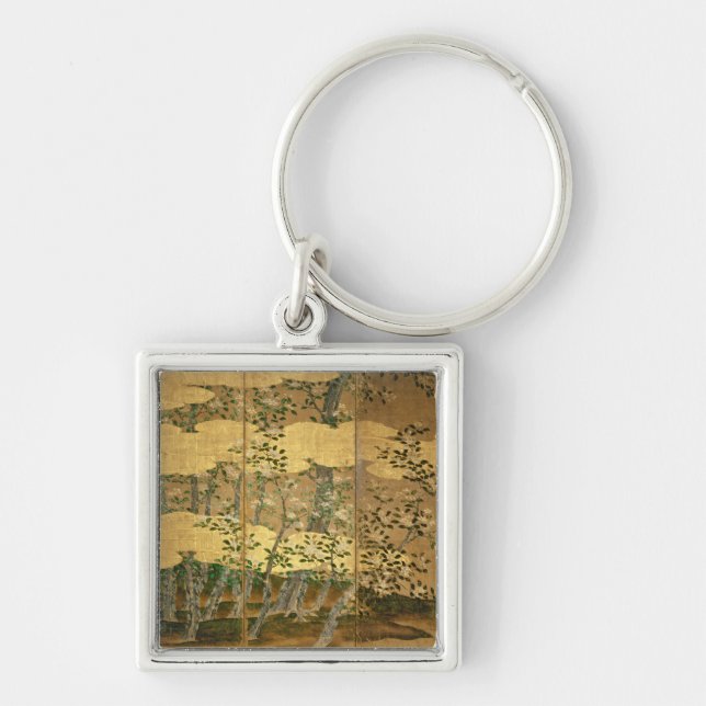 Flowers of Camellias Key Ring (Front)