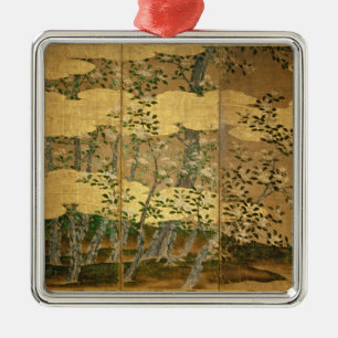 Flowers of Camellias Metal Tree Decoration