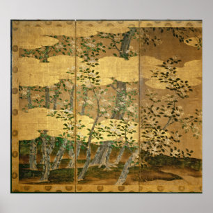 Flowers of Camellias Poster