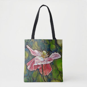 Flowers of Faith Artsy Poppy Tote Bag