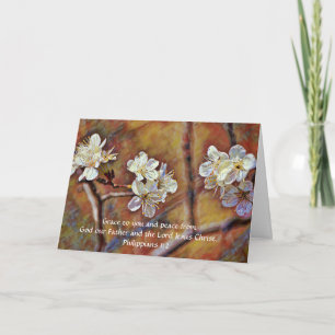 Flowers of Faith Blossom Hello Thoughts Card