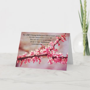 Flowers of Faith Blossoms Life Thoughts Card