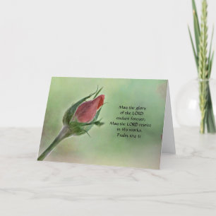 Flowers of Faith Frosted Rose Note Card