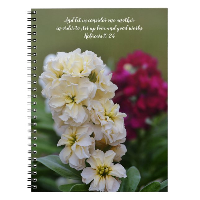 Flowers of Faith Love Faith Prayer Notebook (Front)
