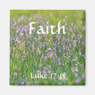 Flowers of Faith Luke 17:6 Wildflower Magnet