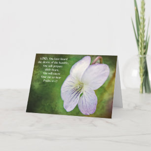 Flowers of Faith Micah 7:7 Note Card