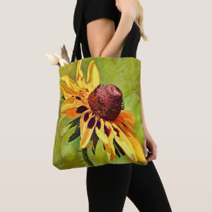 Flowers of Faith Yellow Coneflower Tote Psalm Bag